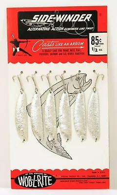 Seneca Indian Tackle Co  Side-winder  Side Winder Fishing Lure Display Card Nos • $35