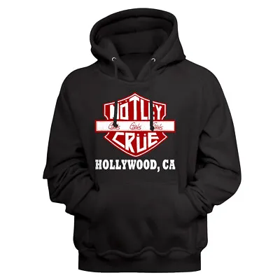 Motley Crue Girls Road Sign Hoodie Hollywood California Rock Metal Biker Sweater • $49.50