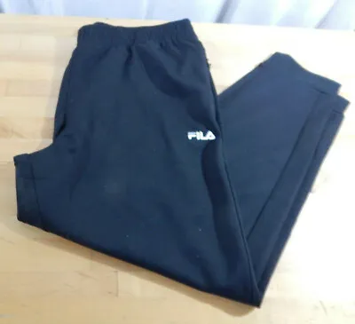 $16.89 • Buy Men's Fila Tapered Cuffed Leg Lightweight Jogger/Athletic Pants W/Zip Pockets