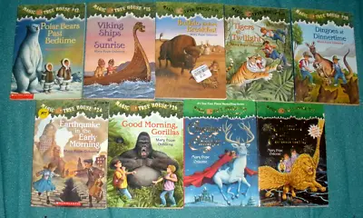 Magic Tree House Lot Of 9 Assorted Kids Chapter Books Complete Paperback • $9.99