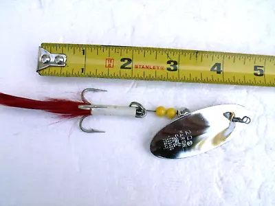 Vintage Panther Martin #20 Musky Spinner Lure Red Feather Yellow Beads • $8.95