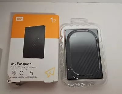 WD - My Passport 1TB External USB 3.0 Portable Hard Drive - Black • $44.44