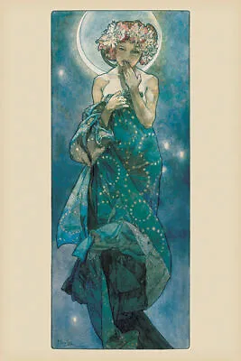 MUCHA - MOON - ART POSTER 24x36 - 1094 • $11.95