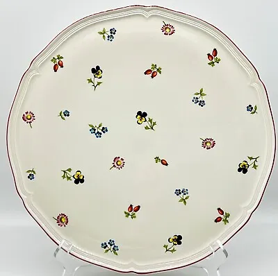 Villeroy & Boch Petite Fleur 11.75  Round Cake Plate Platter Excellent Cond • $24.99