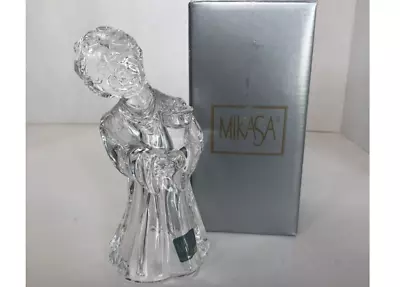 Mikasa Crystal Choir Angel Candle Holder Germany • $9.99