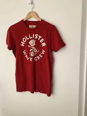 £8.99 • Buy Mens Red Hollister T-Shirt Size M
