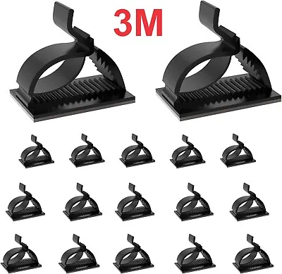 Self-Adhesive Cable Holder Cable Organiser Car Cable Clips Wire Tie Cable Clamp • £2.99