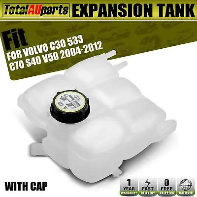 Coolant Overflow Expansion Tank W/ Cap For Volvo C30 C70 S40 V50 2.0L 2004-2012 • $33.99