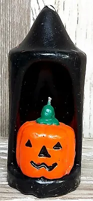 Vintage Halloween Pumpkin Jack-o-lantern Candle • $7.99
