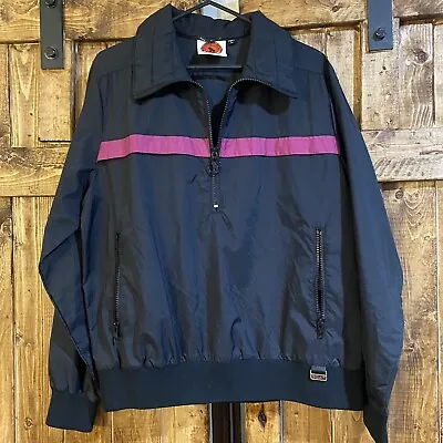 Vintage Mountain Goat Woman’s Large Ski Jacket VTG Black Purple Snow Winter • $39.99