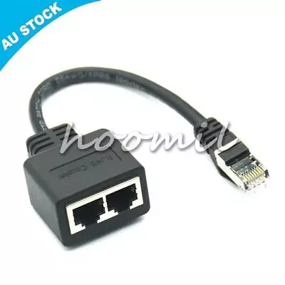 Gigabit Ethernet Splitter RJ45 LAN Ethernet Cable Splitter Cable Ethernet Socket • $11.99