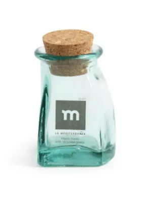 £16.14 • Buy MEDITERRANEA HAND MADE Glass Jar Bottle Food Container Liquids With Cork