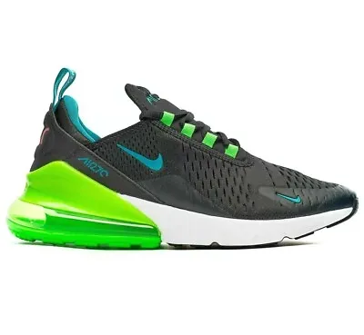 Original Kids Unisex Original Nike Air Max 270 Black Green Trainers DM3111 001 • $232.10