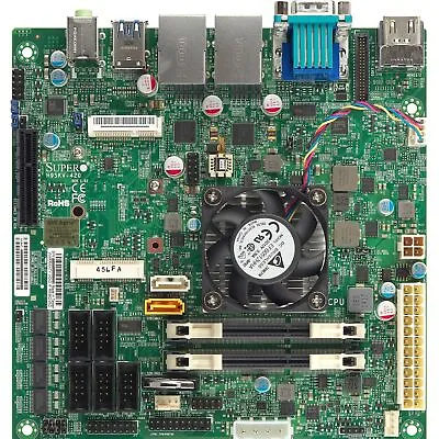 Supermicro H9SKV-420 Mini-ITX 4-Core Motherboard & CPU • $400