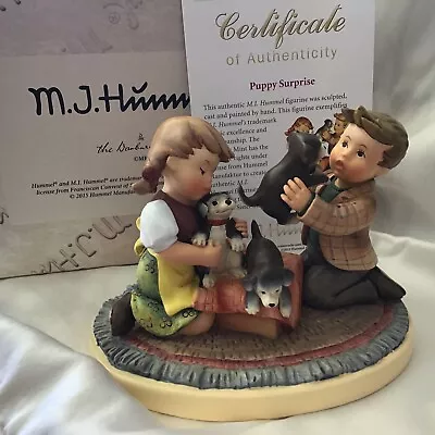 M.J. Hummel Puppy SurpriseFigurine 2015 From Danbury Mint • $75