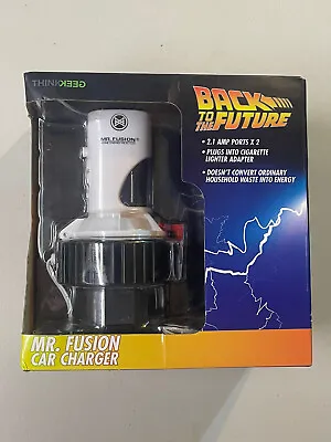 New! Back To The Future MR FUSION Car USB Charger ThinkGeek Collector's Item NIB • $74.99