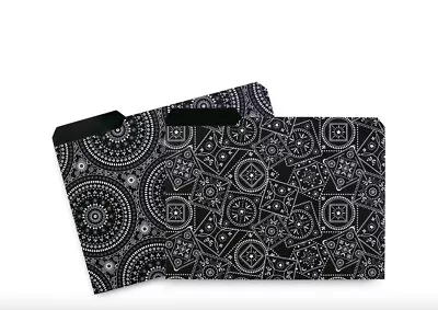 Vera Bradley File Folders Set Of 6  (New & Sealed) -Classic Black & White Design • $17.90