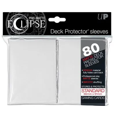 Ultra Pro Deck Protectors - Standard Size (80) - Eclipse White • £5.67