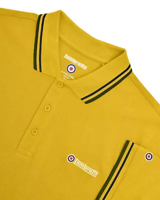 £19.99 • Buy Lambretta Mens Polo Shirt Twin Tipped Lambretta Polo Shirt Mod/Ska Retro M-4XL