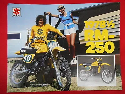 Suzuki Vintage 1978 1/2 RM250 Brochure Specification Original Motorcycle • $39.99