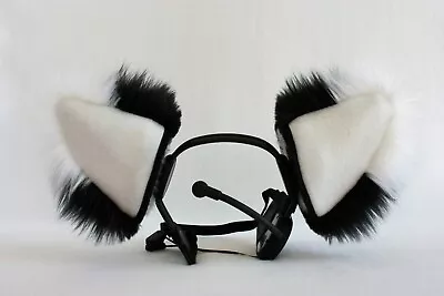 $18.99 • Buy BLACK FOX Ears Furry Kitty Cat EAR Wolf NECOMIMI COVERS ONLY Cosplay Anime