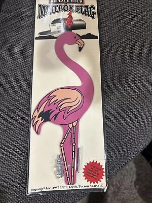 Vintage Pogonip Mailbox Replacement Flag Pink Flamingo 1998 NOS • $26.95