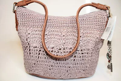 The Sak Hand Crocheted 109686 Vegan Recycled Bottle Lining NEW Tag Shoulder Bag • $30