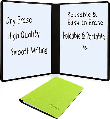 Small Dry Erase White Board Mini Desktop Whiteboard Double Sided Portable Fo • $8.22