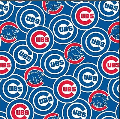 Chicago Cubs MLB  Cotton Fabric By Fabric Traditions Fat Quarters Only • $3.95