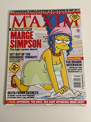 Maxim Magazine Marge Simpson Special Issue April 2004 • $15.99