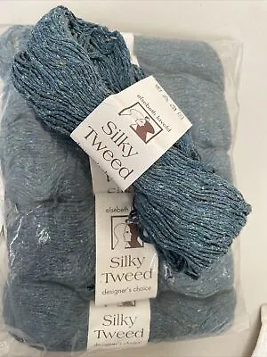 Lot/10 Elsebeth Lavold SILKY TWEED Yarn -Color 16  Lot 309 ~Teal Blue • $79.99