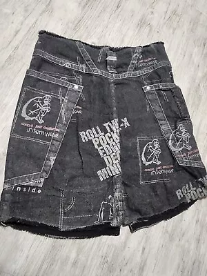 BRAND NEW Marithe Francois Girbaud All Over Graffiti Graphics Skirt Women's 32 • $175