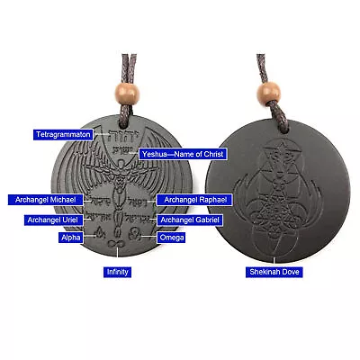 2Pcs Volcanic Stone Necklace Flying Man Stone Pendant Quantum Necklace  • $15.82