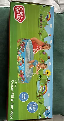 Chad Valley 4ft Ocean Fill 'N' Fun Kids Paddling Pool - 219L Brand NEW • £15