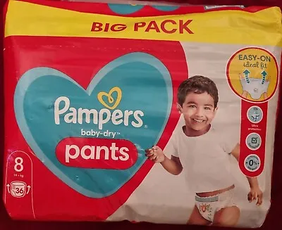 36 Pampers Baby Dry 8 Pants Not Old Adult Vintage Diapers 19+kg XXL Diaper • $40