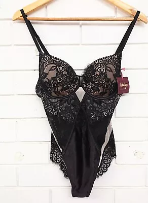 Women's Bras N Things Indulge Bliss Contour Lace Bodysuit New W/ Tags Size 12B/C • $39