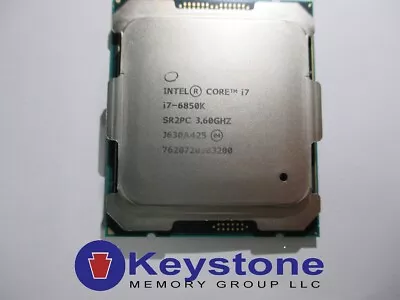 Intel Core I7-6850K Broadwell-E 6-Core 3.6 GHz LGA 2011-V3 140W Desktop CPU *km • $42.99