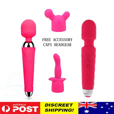 Dildos AV Vibrator Magic Wand Women Clitoris Stimulator USB Massager Sex Toys • $26.95