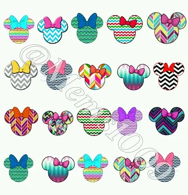 Minnie Mouse Chevron Nail Art (water Decals) Disney Nail Decals.  • $2.99