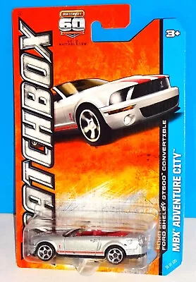 Matchbox 2013 MBX Adventure City Series #55 Ford Shelby GT500 Convertible Silver • $5