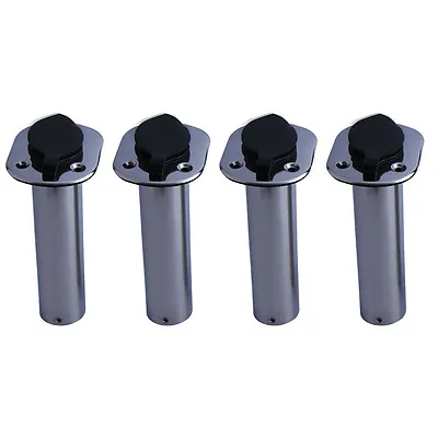 4X Stainless Steel  Boat Fishing Rod Holder 15 Degree Flush Mount Truck RV Kayak • $40.75