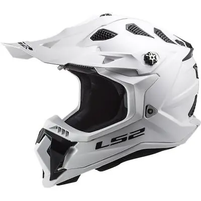 Ls2 Mx700 Subverter Evo Off Road Motocross Motorcycle Quad Helmet Gloss White • $149.19