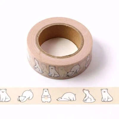 $5.50 • Buy Washi Tape Polar Bear Kawaii Critters 15mm X 10m