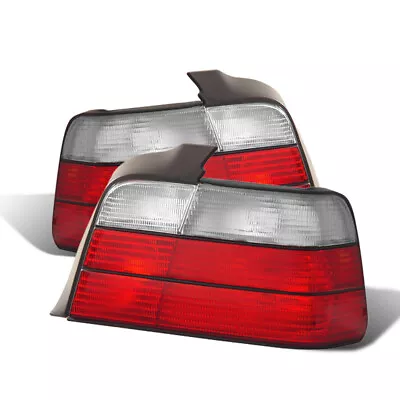 CG BMW 3 Series E36 92-98 4 Dr Tail Light Red/Clear Pair • $75.48