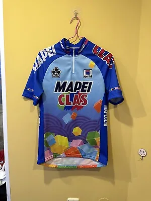 Vintage Mapei Glas Cycling Team 90s Briko Jersey SPORTFUL Size M • $25