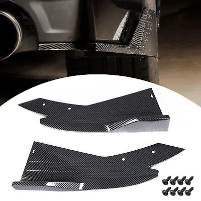 Carbon Fiber Side Skirts Rear Bumper Diffuser Splitter Universal  • $20.99
