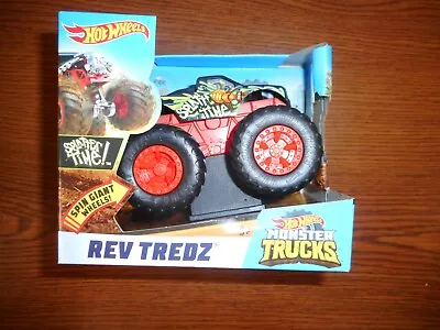 Hot Wheels Monster Trucks Rev Tredz Splatter Time! New In Box • $10.19