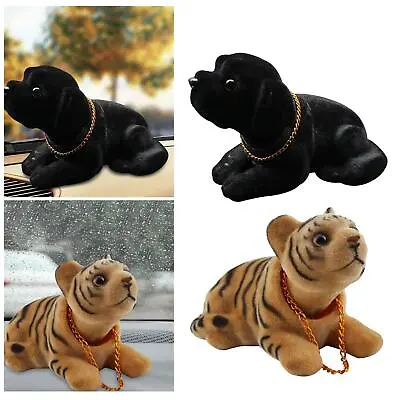 Bobble Head Dog Nodding Dog Figurine Model Ornaments For Car Dashboard Decor • £10.88