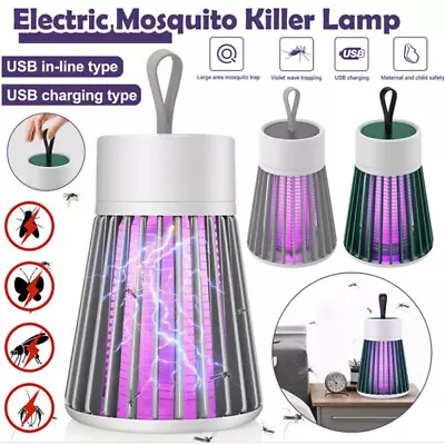 Electric Zapper Bug Fly Insect Trap UV Light Mosquito Killer Lamp • £6.69