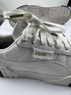 $19.50 • Buy Ladies PUMA Shoes Platform White US 7 Leather Sneakers Trainers White D#